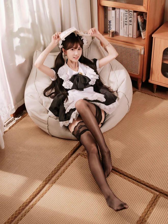 气质又俏皮可爱甜美又慵懒元气满满OG真人居家女仆风写真拍照漂亮(图5)